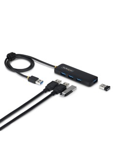 Hub USB-A de 4 Puertos - 5 Gbps - Ladrón USB Alimentado por el Bus USB - Concentrador de 4 Puertos - Plástico PCR - Cable de 61c