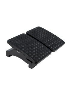 Reposapiés Ajustable en Altura e Inclinación, Negro