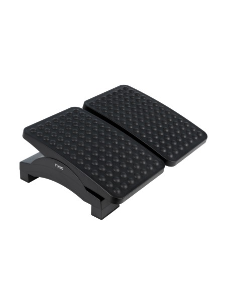 Reposapiés Ajustable en Altura e Inclinación, Negro