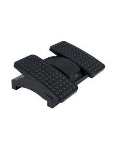 Reposapiés Ajustable en Altura e Inclinación, Negro