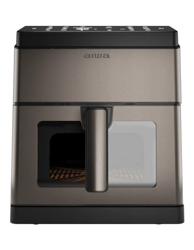 KUMADAI Sencillo 8 L 1800 W Freidora de aire caliente Negro, Acero inoxidable