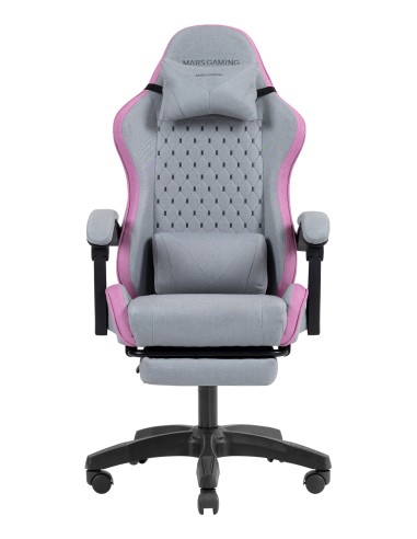 MGCXFSPK silla para videojuegos Silla para videojuegos de PC Asiento acolchado Gris, Rosa