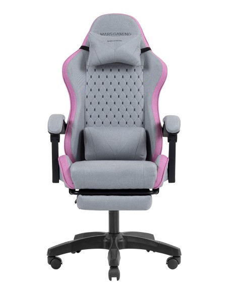 MGCXFSPK silla para videojuegos Silla para videojuegos de PC Asiento acolchado Gris, Rosa