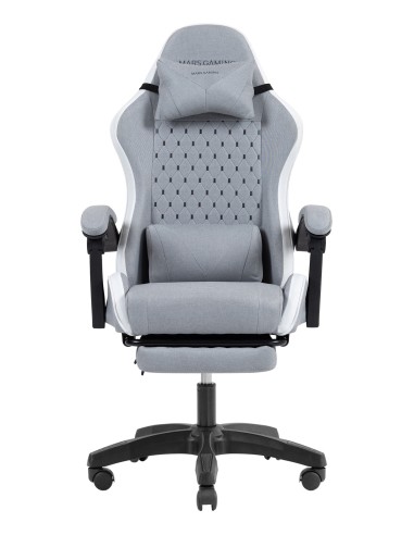 MGCXFSW silla para videojuegos Silla para videojuegos de PC Asiento acolchado Gris, Blanco