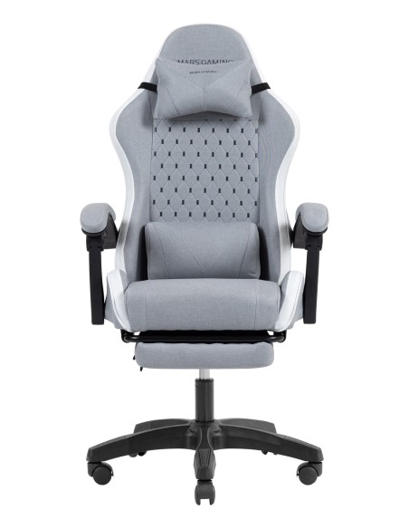 MGCXFSW silla para videojuegos Silla para videojuegos de PC Asiento acolchado Gris, Blanco