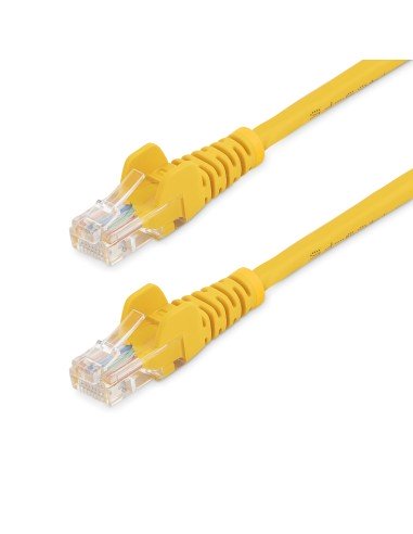 Cable de Red de 10m Amarillo Cat5e Ethernet RJ45 sin Enganches