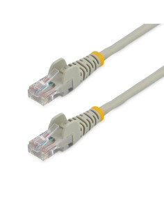 Cable de 1m Gris de Red Fast Ethernet Cat5e RJ45 sin Enganche - Cable Patch Snagless