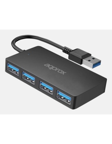 APPC49V2 hub de interfaz USB 3.2 Gen 1 (3.1 Gen 1) Type-A 5000 Mbit/s Negro