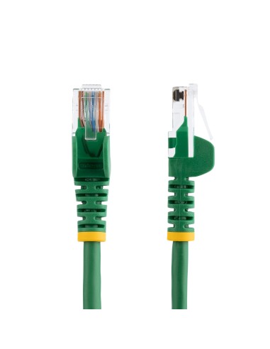 Cable de 2m Verde de Red Fast Ethernet Cat5e RJ45 sin Enganche - Cable Patch Snagless