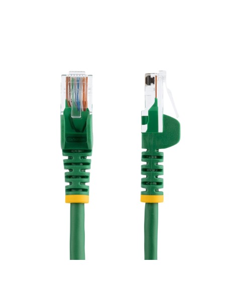 Cable de 2m Verde de Red Fast Ethernet Cat5e RJ45 sin Enganche - Cable Patch Snagless