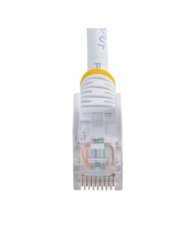 Cable de 2m Blanco de Red Fast Ethernet Cat5e RJ45 sin Enganche - Cable Patch Snagless