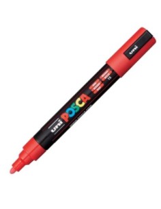 marcador uni posca pc m5 color rojo punta 18 25mm