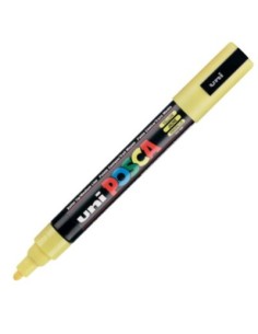marcador uni posca pc m5 color amarillo punta 18 25mm