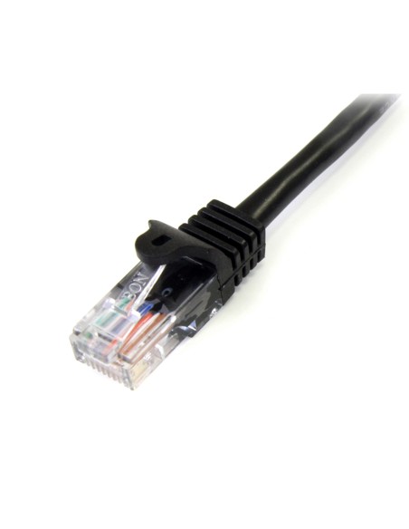 Cable de 3m Negro de Red Fast Ethernet Cat5e RJ45 sin Enganche - Cable Patch Snagless