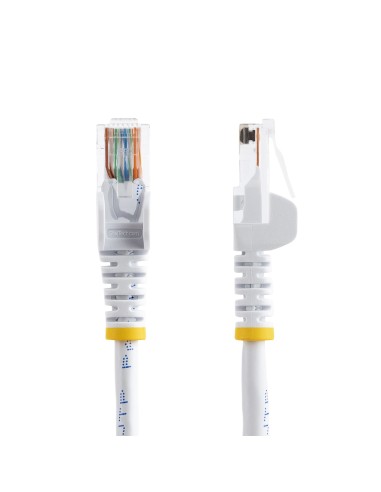 Cable de 3m Blanco de Red Fast Ethernet Cat5e RJ45 sin Enganche - Cable Patch Snagless