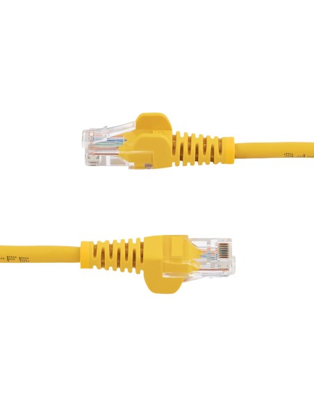 Cable de Red de 0,5m Amarillo Cat5e Ethernet RJ45 sin Enganches