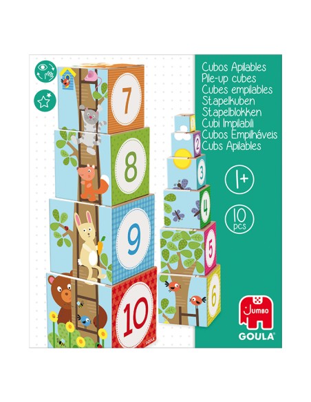  Cubos apilables bosque 
