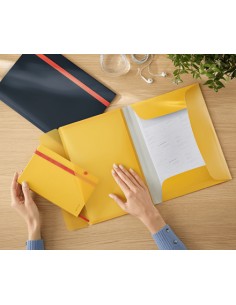 46190019 carpeta Polipropileno (PP) Amarillo A4 2