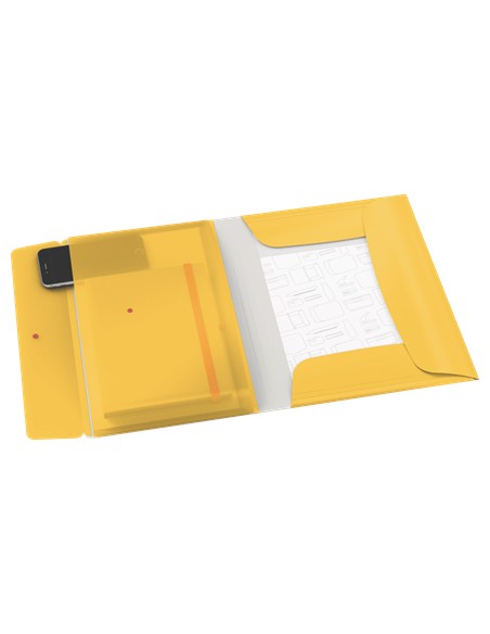 46190019 carpeta Polipropileno (PP) Amarillo A4