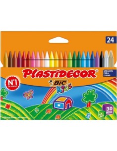 Estuche 24 ceras plastidecor