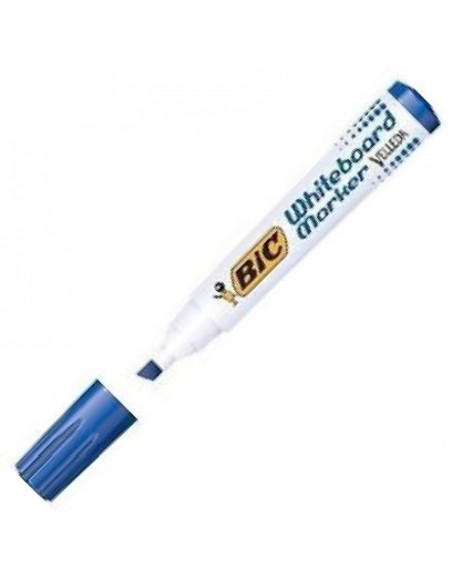 C 12 ROTULADORES VELLEDA AZUL 1751 PUNTA BISELADA