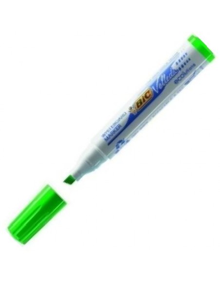 C 12 ROTULADORES VELLEDA VERDE 1751 PUNTA BISELADA