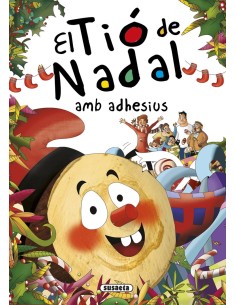 El Tio de Nadal amb adhesius