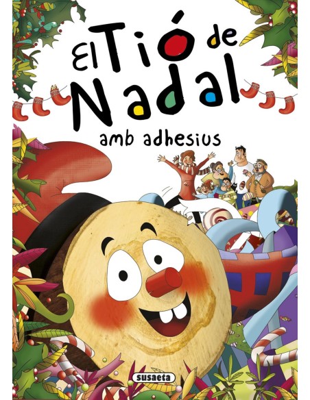 El Tio de Nadal amb adhesius