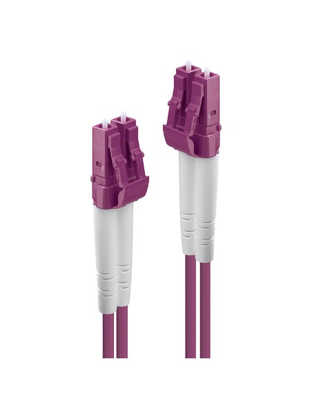 46344 cable de fibra optica 10 m LC OM4 Rosa