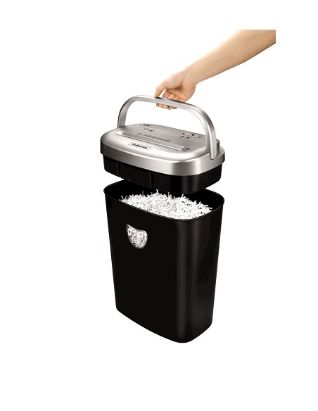 53C triturador de papel Corte cruzado 22 cm Negro