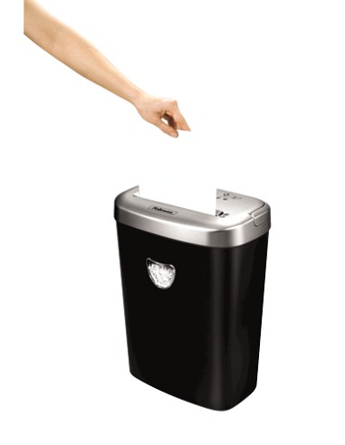 53C triturador de papel Corte cruzado 22 cm Negro