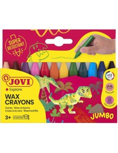 Estuche 12 ceras jovicolor cores