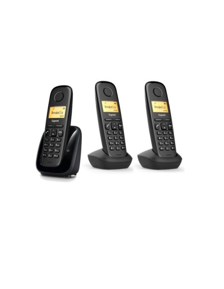 TELEFONO DECT A180 NEGRO TRIO MM