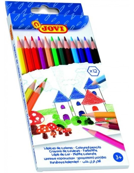 C 12 lapiz madera jovi colores