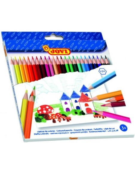 C 24 lapiz madera jovi colores