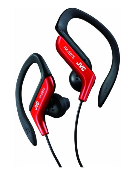 HA-EB75-RN-U auricular y casco Auriculares Alámbrico gancho de oreja Deportes Negro, Rojo