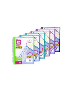 CARPETA 30 FUNDAS EXTRAIBLES A4 ROJO PORTADA CANGURO