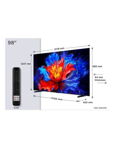 P8K 98P8K Televisor 2,49 m (98") 4K Ultra HD Smart TV Wifi Metálico 450 cd / m²