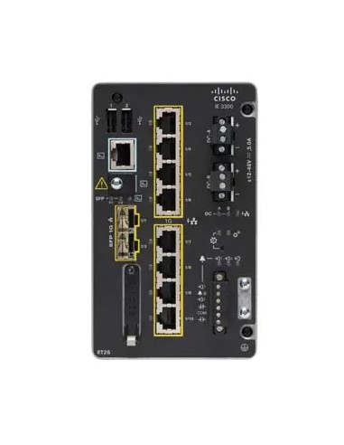 Catalyst IE-3300-8T2S-E switch Gestionado L2 Gigabit Ethernet (10/100/1000) Negro