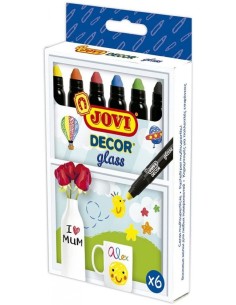 ESTUCHE 6 CERAS MULTIPLES SUPERFICIES DECOR GLASS JOVI