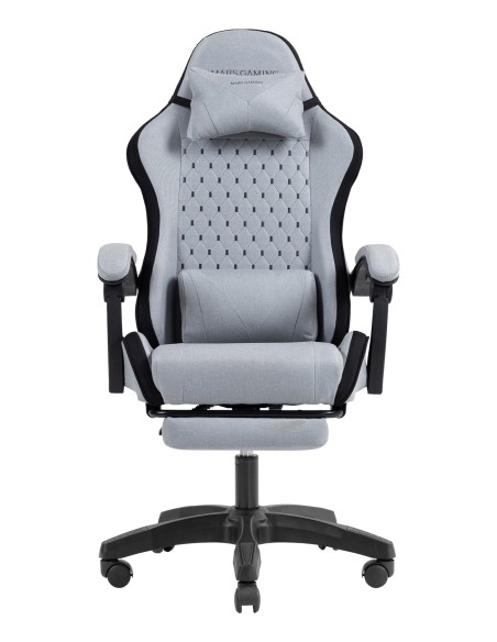 MGCXFSB silla para videojuegos Silla para videojuegos de PC Asiento acolchado Negro, Gris