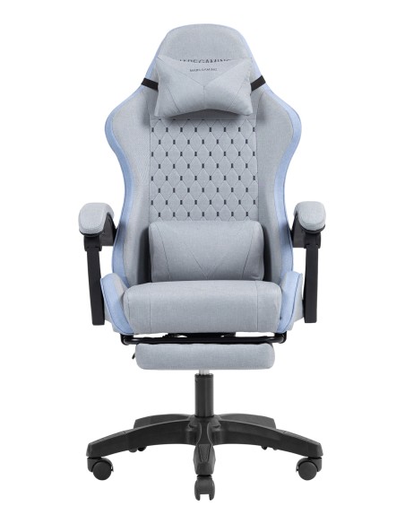 MGCXFSBL silla para videojuegos Silla para videojuegos de PC Asiento acolchado Azul, Gris