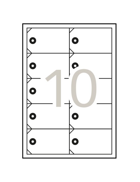 10149 etiqueta de impresora Blanco