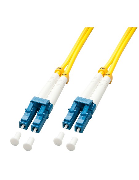 47453 cable de fibra optica 5 m LC OS2 Azul, Blanco, Amarillo