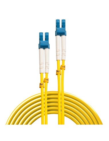 47453 cable de fibra optica 5 m LC OS2 Azul, Blanco, Amarillo