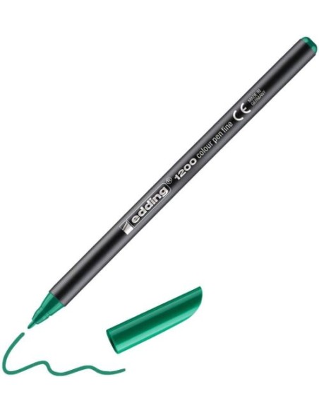 c 10 Rotulador Edding 1200 verde 04 punta de fibra