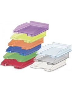 C 10 bandejas plastico colores surtidos 350x250x65mm