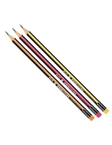 LAPIZ de GRAFITO FOROFIS TRI. c/GOMA HB - 1 unidad 91558
