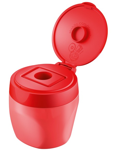 woody 3 in 1 Sacapuntas manual Rojo