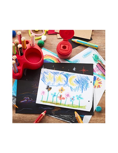 woody 3 in 1 Sacapuntas manual Rojo